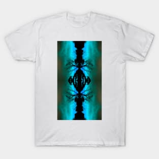 Big Dam Reflections in Blue - by Avril Thomas T-Shirt